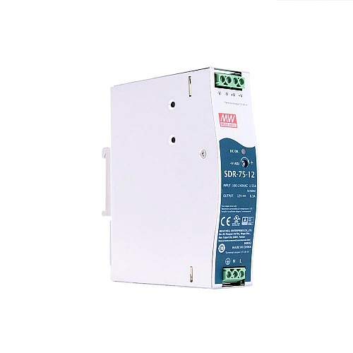 CN On Sale - SDR-75-12 MEANWELL 75.6W 12VDC 6.3A 115/230VAC DIN Rail Power Supply - CN-SDR-75-12 | StepperOnline AU