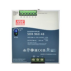 SDR-960-48 MEANWELL 960W 48VDC 20A 230VAC With PFC Function DIN Rail Power Supply