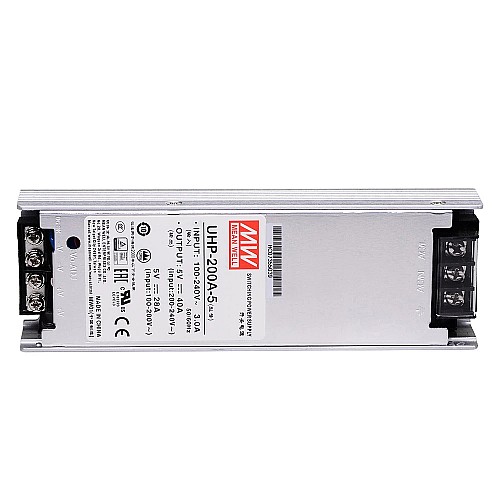 UHP-200A-5 MEANWELL 200W 5VDC 40A 115/230VAC Slim Type With PFC Switching Power Supply - UHP-200A-5 | StepperOnline AU