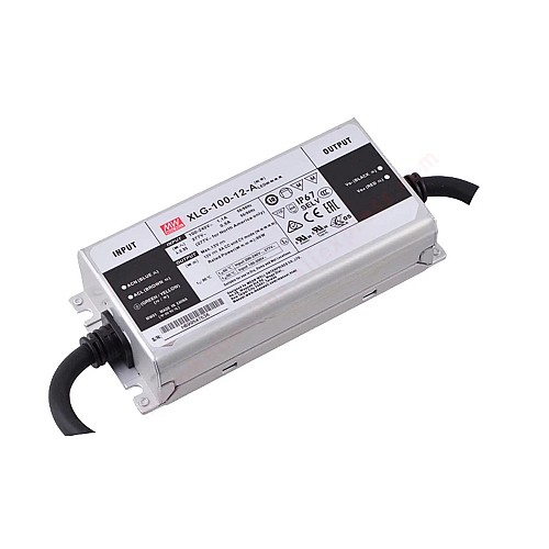 XLG-100-12-A MEANWELL 96W 12VDC 8A 115/230VAC Constant Power Mode LED Driver - XLG-100-12-A | StepperOnline AU