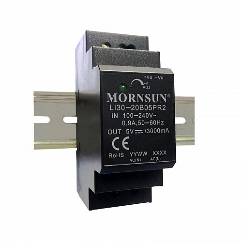 30W 48V 0.75A 85-264VAC/120-370VDC DIN Rail Switching Power Supply - LI30-20B48PR2 | StepperOnline AU