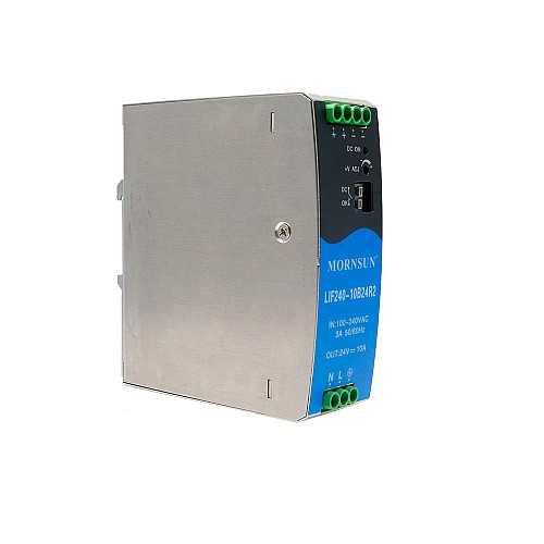 240W 24V 10.0A 85-264VAC/120-370VDC DIN Rail Switching Power Supply with PFC Function - LIF240-10B24R2 | StepperOnline AU