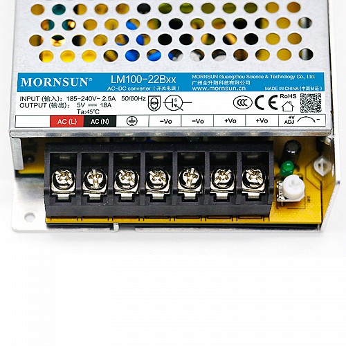 100W 36V 2.8A 165-264VAC/200-370VDC Switching Power Supply - LM100-22B36 | StepperOnline AU