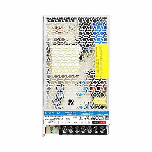 200W 36V 5.9A 90-132VAC/180-264VAC/240-370VDC Switching Power Supply - LM200-10B36 | StepperOnline AU