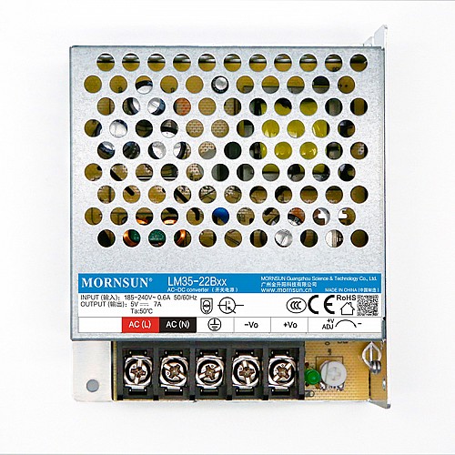 35W 15V 2.4A 165-264VAC/180-370VDC Switching Power Supply - LM35-22B15 | StepperOnline AU