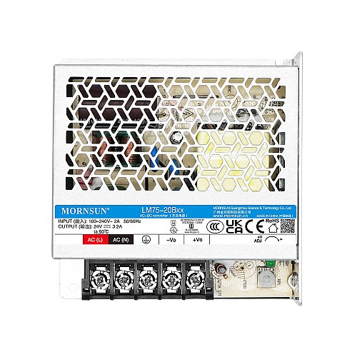 75W 15V 5.0A 85-264VAC/120-370VDC Switching Power Supply - LM75-20B15 | StepperOnline AU