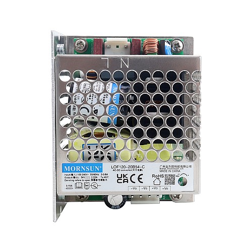 120W 54V 2.22A 85-264VAC/120-370VDC Switching Power Supply with PFC Function & Natural & Forced Cooling - LOF120-20B54-C | StepperOnline AU
