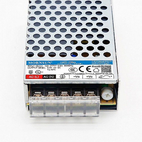 25W 3.3V 6A 85-305VAC/120-430VDC Switching Power Supply - LM25-23B03 | StepperOnline AU