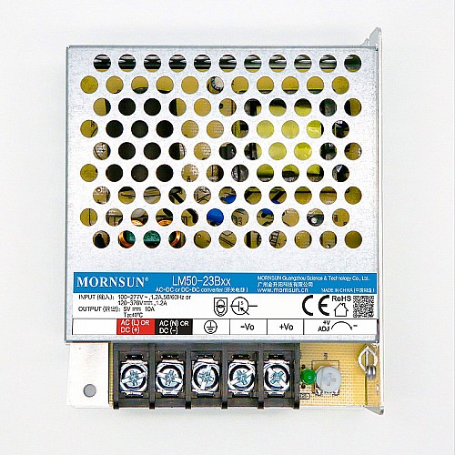 50W 48V 1.1A 85-305VAC/120-430VDC Switching Power Supply - LM50-23B48 | StepperOnline AU