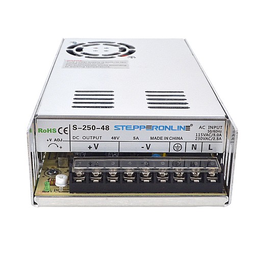 CN On Sale - 250W 48V 5.0A 115/230V Switching Power Supply Stepper Motor CNC Router Kits - CN-S-250-48 | StepperOnline AU