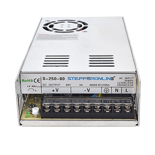 250W 80V 3.0A 115/230V Switching Power Supply Stepper Motor CNC Router Kits - S-250-80 | StepperOnline AU
