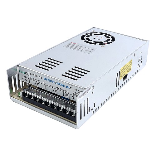 400W 12V 33A 115/230V Switching Power Supply Stepper Motor CNC Router Kits - S-400-12 | StepperOnline AU