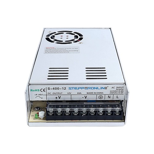 400W 12V 33A 115/230V Switching Power Supply Stepper Motor CNC Router Kits - S-400-12 | StepperOnline AU