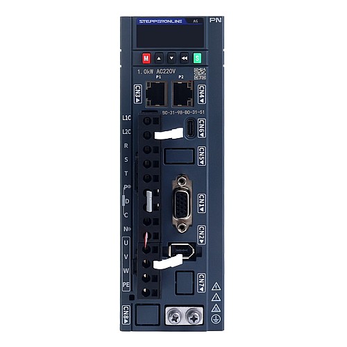 A6 Series 1000W PROFINET AC Servo Motor Kit 3000rpm 3.18Nm 17-Bit Absolute Encoder IP67 - A6-PN1000H2A1-M17 | StepperOnline AU