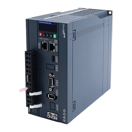 A6 Series 1500W EtherCAT AC Servo Motor Kit 3000rpm 4.78Nm 17-Bit Absolute Encoder IP67 - A6-EC1500H2A1-M17 | StepperOnline AU