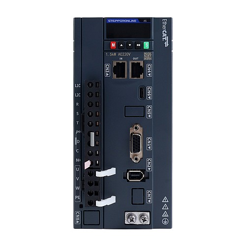 A6 Series 1500W EtherCAT AC Servo Motor Kit 3000rpm 4.78Nm 17-Bit Absolute Encoder IP67 - A6-EC1500H2A1-M17 | StepperOnline AU