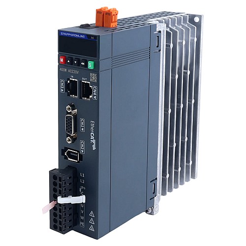 A6 Series 400W STO Safe Torque Off EtherCAT AC Servo Motor Kit 3000rpm 1.27Nm 17-Bit Absolute Encoder IP67 - A6-EC400H2A1-M17-STO | StepperOnline AU