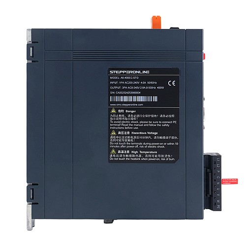 A6 Series 400W STO Safe Torque Off EtherCAT AC Servo Motor Kit 3000rpm 1.27Nm 17-Bit Absolute Encoder IP67 - A6-EC400H2A1-M17-STO | StepperOnline AU