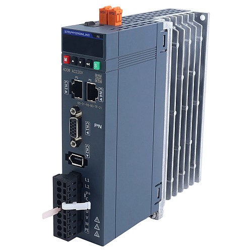 A6 Series 400W STO Safe Torque Off PROFINET AC Servo Motor Kit 3000rpm 1.27Nm 17-Bit Absolute Encoder IP67 - A6-PN400H2A1-M17-STO | StepperOnline AU