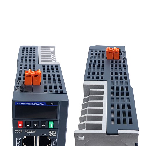 A6 Series 750W STO Safe Torque Off EtherCAT AC Servo Motor Kit 3000rpm 2.39Nm w/ Brake 17-Bit Absolute Encoder IP67 - A6-EC750H2B1-M17-STO | StepperOnline AU