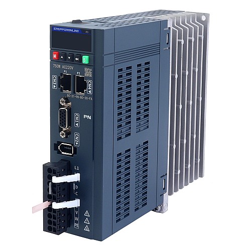 A6 Series 750W PROFINET AC Servo Motor Kit 3000rpm 2.39Nm 17-Bit Absolute Encoder IP67 - A6-PN750H2A1-M17 | StepperOnline AU