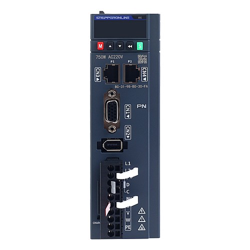 A6 Series 750W PROFINET AC Servo Motor Kit 3000rpm 2.39Nm 17-Bit Absolute Encoder IP67 - A6-PN750H2A1-M17 | StepperOnline AU