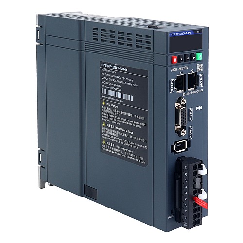 A6 Series 750W PROFINET AC Servo Motor Kit 3000rpm 2.39Nm 17-Bit Absolute Encoder IP67 - A6-PN750H2A1-M17 | StepperOnline AU