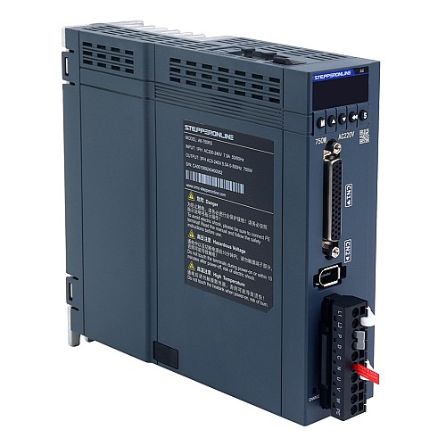 A6 Series 750W RS485 AC Servo Motor Kit 3000rpm 2.39Nm w/ Brake 17-Bit Absolute Encoder IP67 - A6-RS750H2B1-M17 | StepperOnline AU