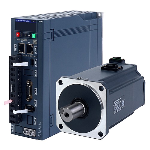 A6 Series 1000W PROFINET AC Servo Motor Kit 3000rpm 3.18Nm w/ Brake 17-Bit Absolute Encoder IP67 - A6-PN1000H2B1-M17 | StepperOnline AU