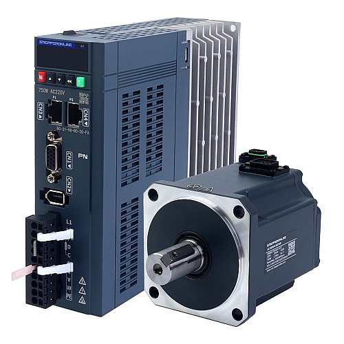 A6 Series 750W PROFINET AC Servo Motor Kit 3000rpm 2.39Nm 17-Bit Absolute Encoder IP67 - A6-PN750H2A1-M17 | StepperOnline AU