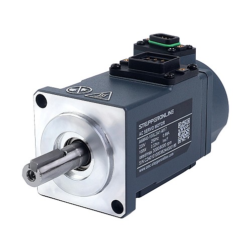 A6 Series 100W EtherCAT AC Servo Motor Kit 3000rpm 0.32Nm 17-Bit Absolute Encoder IP67 - A6-EC100L2A1-M17 | StepperOnline AU