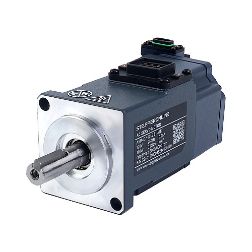 A6 Series 100W RS485 AC Servo Motor Kit 3000rpm 0.32Nm w/ Brake 17-Bit Absolute Encoder IP67 - A6-RS100L2B1-M17 | StepperOnline AU