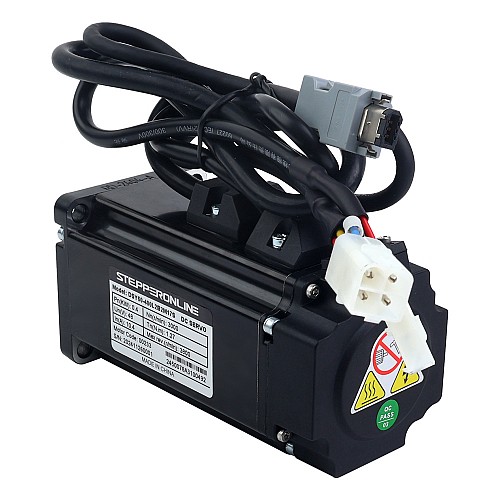 DSY Series 400W RS485 DC Servo Motor 24-70VDC 1.27Nm w/ Brake 3000rpm 17-Bit Incremental Encoder IP65 - DSY-RS400L2B2-M17S | StepperOnline AU