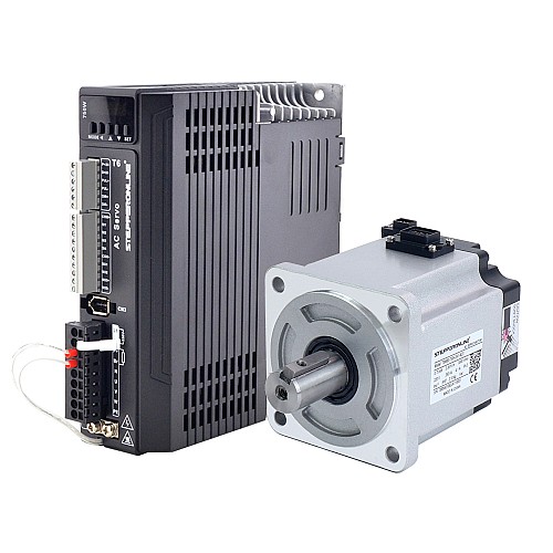 T6 Series 750W AC Servo Motor Kit 3000rpm 2.39Nm 23-Bit Encoder IP67 - T6-RS750H2A1-M23 | StepperOnline AU