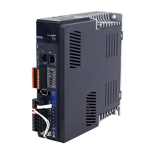 T7 Series EtherCAT 1000W AC Servo Motor Kit 3000rpm 3.18Nm w/ Brake 23-Bit Encoder IP67 - T7-EC1000H2B1-M23 | StepperOnline AU