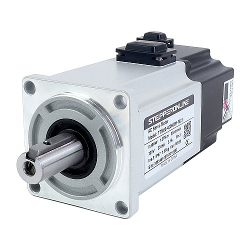 T7 Series EtherCAT 400W AC Servo Motor Kit 3000rpm 1.27Nm w/ Brake 23-Bit Encoder IP67 - T7-EC400H2B1-M23 | StepperOnline AU