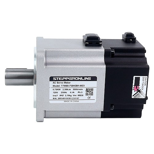 T7 Series EtherCAT 750W AC Servo Motor Kit 3000rpm 2.39Nm w/ Brake 23-Bit Encoder IP67 - T7-EC750H2B1-M23 | StepperOnline AU