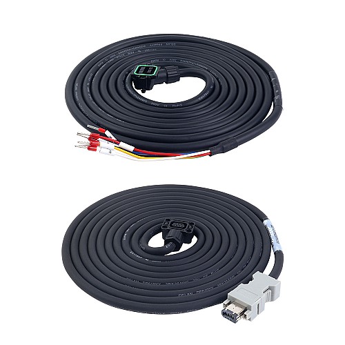 A6 Series 100W RS485 AC Servo Motor Kit 3000rpm 0.32Nm w/ Brake 17-Bit Absolute Encoder IP67 - A6-RS100L2B1-M17 | StepperOnline AU