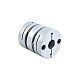 10mm - 14mm Flexible Double Disc Coupling 44x50mm CNC Stepper Motor Shaft Coupler - MP4450-10-14 | StepperOnline AU