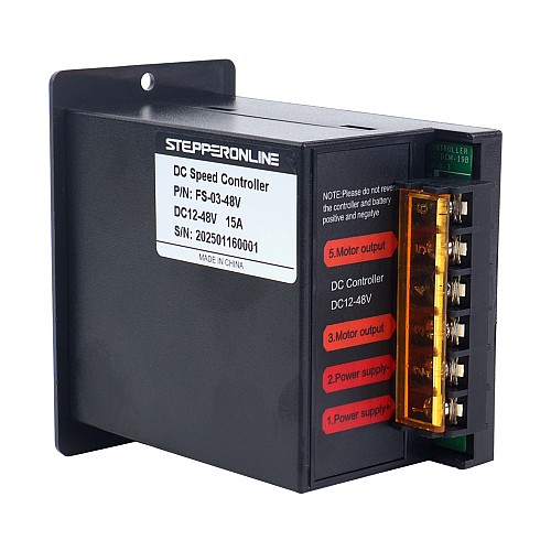 250W 12-48VDC 15A Motor Speed Controller for VAriable Speed Motor - FS-03-48V | StepperOnline AU