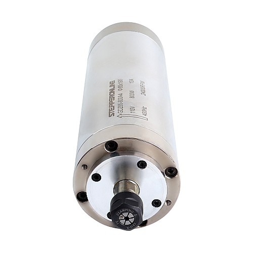 CNC Spindle Motor Water Cooled 110V 800W 24000RPM 400Hz ER11 Collet - GDZ65-800A4 | StepperOnline AU