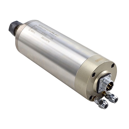 CNC Spindle Motor Water Cooled 110V 2.2KW 24000RPM 400Hz ER20 Collet - GDZ80-2.2A | StepperOnline AU