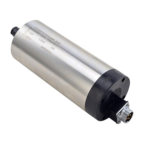 CNC Spindle Motor Air Cooled 110V 1.5KW 24000RPM 400Hz ER11 Collet - GDZ80F-1.5A4 | StepperOnline AU