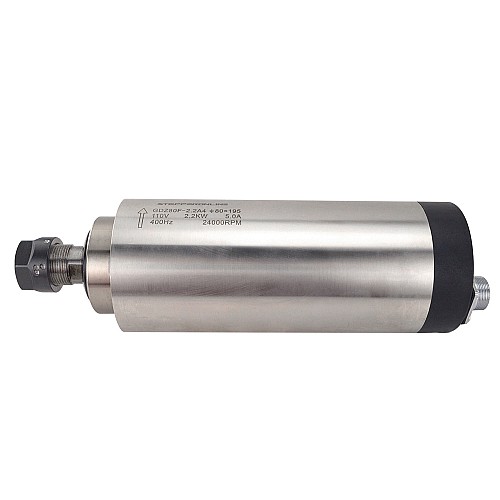 Spindle Motor Air Cooled 110V 2.2KW 24000RPM 400Hz ER20 Collet Wood Engraving Milling Machine STEPPERONLINE CNC VFD Motor 110V AC Spindle 4 Bearings - GDZ80F-2.2A4 | StepperOnline AU