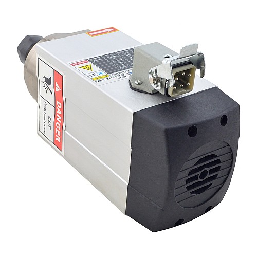 CNC Spindle Motor Air Cooled 220V 1.5KW 18000RPM 300Hz ER20 Collet - GDZ93x82-1.5B4 | StepperOnline AU