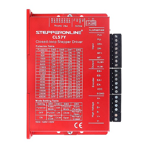 YS Series 1 Axis Closed Loop Stepper CNC Kit V2.0 2.00Nm(283.22oz.in) Nema 23 Motor & Driver - 1-CL57Y-S20-V20 | StepperOnline AU