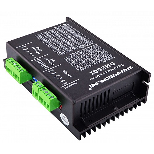 Digital Stepper Driver 2.4-7.2A 20-80VDC for Nema 34 Stepper Motor CNC Drive - DM860I | StepperOnline AU
