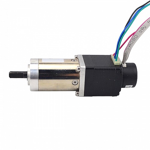 Nema 11 Closed-loop Geared Stepper L=31mm Gear Raio 100:1 Encoder 300PPR - 11HS12-0674D-PG100-E22-300 | StepperOnline AU