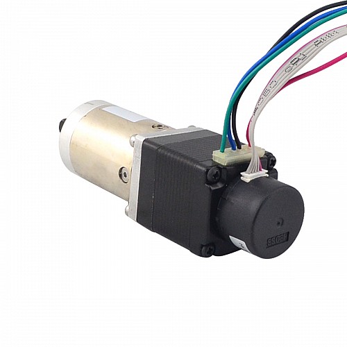 Nema 11 Closed-loop Geared Stepper L=31mm Gear Raio 100:1 Encoder 300PPR - 11HS12-0674D-PG100-E22-300 | StepperOnline AU