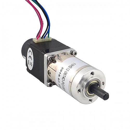 Nema 11 Closed-loop Geared Stepper L=31mm Gear Raio 100:1 Encoder 300PPR - 11HS12-0674D-PG100-E22-300 | StepperOnline AU